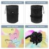 2PCS Tie Dyeing Art-114 Travel Cosmetic Bag Makeup Organizer: Stylish Bathroom Cases with Drawstring, Cylindrical & Small Toiletry Bag view 3