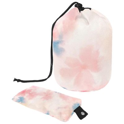 2PCS Colorful Tie Dyeing-6 Travel Cosmetic Bag Makeup Organizer: Stylish Bathroom Cases with Drawstring, Cylindrical & Small Toiletry Bag
