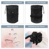 2PCS Colorful Tie Dyeing-6 Travel Cosmetic Bag Makeup Organizer: Stylish Bathroom Cases with Drawstring, Cylindrical & Small Toiletry Bag view 3