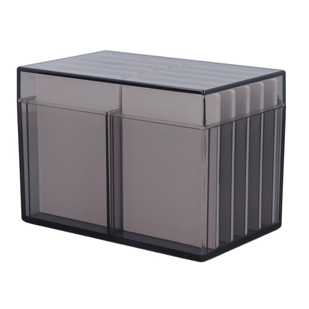 10 Layers Acrylic Eyelash Storage Box, Clear False Eyelash Organizer Case, Cosmetic Makeup Storage Box, with Magnetic Bottom Extension Grafting Tool (Tea Transparent)