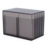 10 Layers Acrylic Eyelash Storage Box, Clear False Eyelash Organizer Case, Cosmetic Makeup Storage Box, with Magnetic Bottom Extension Grafting Tool (Tea Transparent) view 1