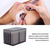 10 Layers Acrylic Eyelash Storage Box, Clear False Eyelash Organizer Case, Cosmetic Makeup Storage Box, with Magnetic Bottom Extension Grafting Tool (Tea Transparent) view 2