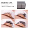 10 Layers Acrylic Eyelash Storage Box, Clear False Eyelash Organizer Case, Cosmetic Makeup Storage Box, with Magnetic Bottom Extension Grafting Tool (Tea Transparent) view 3