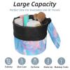 2PCS Leopard-325 Travel Cosmetic Bag Makeup Organizer Bag Bathroom Cases Toiletry Bag with Drawstring (Cylindrical bag and small bag) view 2