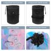 2PCS Leopard-325 Travel Cosmetic Bag Makeup Organizer Bag Bathroom Cases Toiletry Bag with Drawstring (Cylindrical bag and small bag) view 3