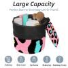 2PCS Leopard-333 Travel Cosmetic Bag Makeup Organizer Bag Bathroom Cases Toiletry Bag with Drawstring (Cylindrical bag and small bag) view 2