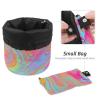 2PCS Aesthetic Tie Dyeing-200 Travel Cosmetic Bag: Your Ultimate Makeup Organizer & Bathroom Cases - With Drawstring, Cylindrical & Small Toiletry Bag view 4