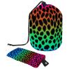 2PCS Leopard-311 Travel Cosmetic Bag Makeup Organizer, Drawstring Bathroom Cases - Cylindrical & Small Toiletry Bag view 1