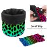 2PCS Leopard-311 Travel Cosmetic Bag Makeup Organizer, Drawstring Bathroom Cases - Cylindrical & Small Toiletry Bag view 4