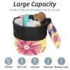 2PCS Colorful Tie Dyeing-57 Travel Cosmetic Bag Makeup Organizer Bag Bathroom Cases Toiletry Bag with Drawstring (Cylindrical bag and small bag) view 2