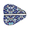 Blue Hexagons and Diamond SamLng Coral Velvet Dry Hair Cap  Perfect for Home, Travel, Pool Parties, Beaches, Baths, and More view 2