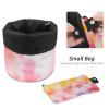 2PCS Tie Dyeing Art-196 Travel Cosmetic Bag: Your Ultimate Makeup Organizer & Bathroom Cases - With Drawstring, Cylindrical & Small Toiletry Bag view 4