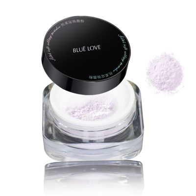 BLUE LOVE Loose Setting Powder - Oil Control Makeup Foundation for a Smooth, Flawless Finish - Waterproof Compact for Long-lasting Wear (Purple)