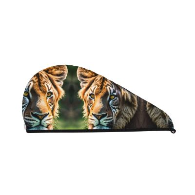 African animals SamLng Coral Velvet Dry Hair Cap  Perfect for Home, Travel, Pool Parties, Beaches, Baths, and More