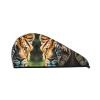 African animals SamLng Coral Velvet Dry Hair Cap  Perfect for Home, Travel, Pool Parties, Beaches, Baths, and More view 1