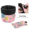 2PCS Colorful Tie Dyeing-111 Travel Cosmetic Bag Makeup Organizer, Drawstring Bathroom Cases - Cylindrical & Small Toiletry Bag view 4