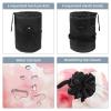 2PCS Leopard-369 Travel Cosmetic Bag Makeup Organizer Bag Bathroom Cases Toiletry Bag with Drawstring (Cylindrical bag and small bag) view 3