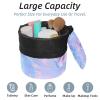 2PCS Leopard-339 Travel Cosmetic Bag Makeup Organizer, Drawstring Bathroom Cases - Cylindrical & Small Toiletry Bag view 2