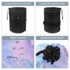 2PCS Leopard-339 Travel Cosmetic Bag Makeup Organizer, Drawstring Bathroom Cases - Cylindrical & Small Toiletry Bag view 3