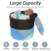 2PCS Colorful Tie Dyeing-91 Travel Cosmetic Bag Makeup Organizer, Drawstring Bathroom Cases - Cylindrical & Small Toiletry Bag view 2
