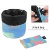 2PCS Colorful Tie Dyeing-91 Travel Cosmetic Bag Makeup Organizer, Drawstring Bathroom Cases - Cylindrical & Small Toiletry Bag view 4