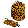 2PCS Art Leopard Print-269 Travel Cosmetic Bag Makeup Organizer Bag Bathroom Cases Toiletry Bag with Drawstring (Cylindrical bag and small bag) view 1
