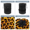 2PCS Art Leopard Print-269 Travel Cosmetic Bag Makeup Organizer Bag Bathroom Cases Toiletry Bag with Drawstring (Cylindrical bag and small bag) view 3