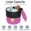 2PCS Colored Leopard Print-251 Travel Cosmetic Bag Makeup Organizer, Drawstring Bathroom Cases - Cylindrical & Small Toiletry Bag view 2