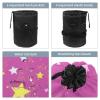 2PCS Colored Leopard Print-251 Travel Cosmetic Bag Makeup Organizer, Drawstring Bathroom Cases - Cylindrical & Small Toiletry Bag view 3
