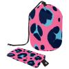 2PCS Leopard-309 Travel Cosmetic Bag Makeup Organizer Bag Bathroom Cases Toiletry Bag with Drawstring (Cylindrical bag and small bag) view 1