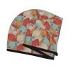 SamLng Leaves Coral Velvet Dry Hair Cap  Perfect for Home, Travel, Pool Parties, Beaches, Baths, and More view 3