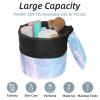 2PCS Leopard-307 Travel Cosmetic Bag Makeup Organizer, Drawstring Bathroom Cases - Cylindrical & Small Toiletry Bag view 2