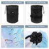 2PCS Leopard-307 Travel Cosmetic Bag Makeup Organizer, Drawstring Bathroom Cases - Cylindrical & Small Toiletry Bag view 3