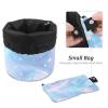 2PCS Leopard-307 Travel Cosmetic Bag Makeup Organizer, Drawstring Bathroom Cases - Cylindrical & Small Toiletry Bag view 4