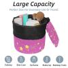 2PCS Colored Leopard Print-231 Travel Cosmetic Bag Makeup Organizer, Drawstring Bathroom Cases - Cylindrical & Small Toiletry Bag view 2
