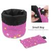 2PCS Colored Leopard Print-231 Travel Cosmetic Bag Makeup Organizer, Drawstring Bathroom Cases - Cylindrical & Small Toiletry Bag view 4