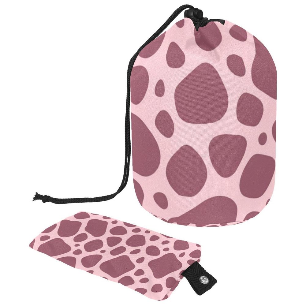 2PCS Colored Leopard Print-253 Travel Cosmetic Bag Makeup Organizer Bag Bathroom Cases Toiletry Bag with Drawstring (Cylindrical bag and small bag)