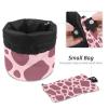 2PCS Colored Leopard Print-253 Travel Cosmetic Bag Makeup Organizer Bag Bathroom Cases Toiletry Bag with Drawstring (Cylindrical bag and small bag) view 4