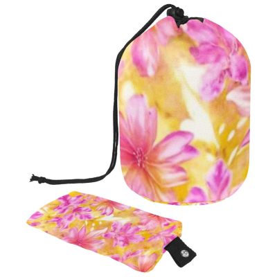 2PCS Colorful Tie Dyeing-4 Travel Cosmetic Bag: Your Ultimate Makeup Organizer & Bathroom Cases - With Drawstring, Cylindrical & Small Toiletry Bag