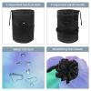 2PCS Tie Dyeing Art-180 Travel Cosmetic Bag: Your Ultimate Makeup Organizer & Bathroom Cases - With Drawstring, Cylindrical & Small Toiletry Bag view 3