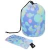 2PCS Tie Dyeing Art-127 Travel Cosmetic Bag Makeup Organizer, Drawstring Bathroom Cases - Cylindrical & Small Toiletry Bag view 1