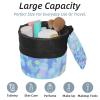 2PCS Tie Dyeing Art-127 Travel Cosmetic Bag Makeup Organizer, Drawstring Bathroom Cases - Cylindrical & Small Toiletry Bag view 2