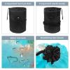 2PCS Tie Dyeing Art-149 Travel Cosmetic Bag Makeup Organizer Bag Bathroom Cases Toiletry Bag with Drawstring (Cylindrical bag and small bag) view 3