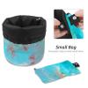 2PCS Tie Dyeing Art-149 Travel Cosmetic Bag Makeup Organizer Bag Bathroom Cases Toiletry Bag with Drawstring (Cylindrical bag and small bag) view 4