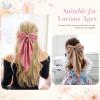 6 PCS Hair Bows for Women, Big Bow Hair Clips for Girls, Silky Satin Hair Bows Clips Oversized Long Tail, Large Cute Aesthetic Hair Accessories, Metal Bow Hair Clips Holiday Gifts view 2
