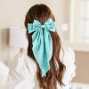 6 PCS Hair Bows for Women, Big Bow Hair Clips for Girls, Silky Satin Hair Bows Clips Oversized Long Tail, Large Cute Aesthetic Hair Accessories, Metal Bow Hair Clips Holiday Gifts view 3