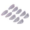 5pairs Shell Pink Lash Lift Rod Silicone Soft Extra Wide Auxiliary Tools Self Adhesive Eyelash Curling Pad for Makeup Beauty Salon, Touch Rounded, Food Grade Silicone, Washable view 4