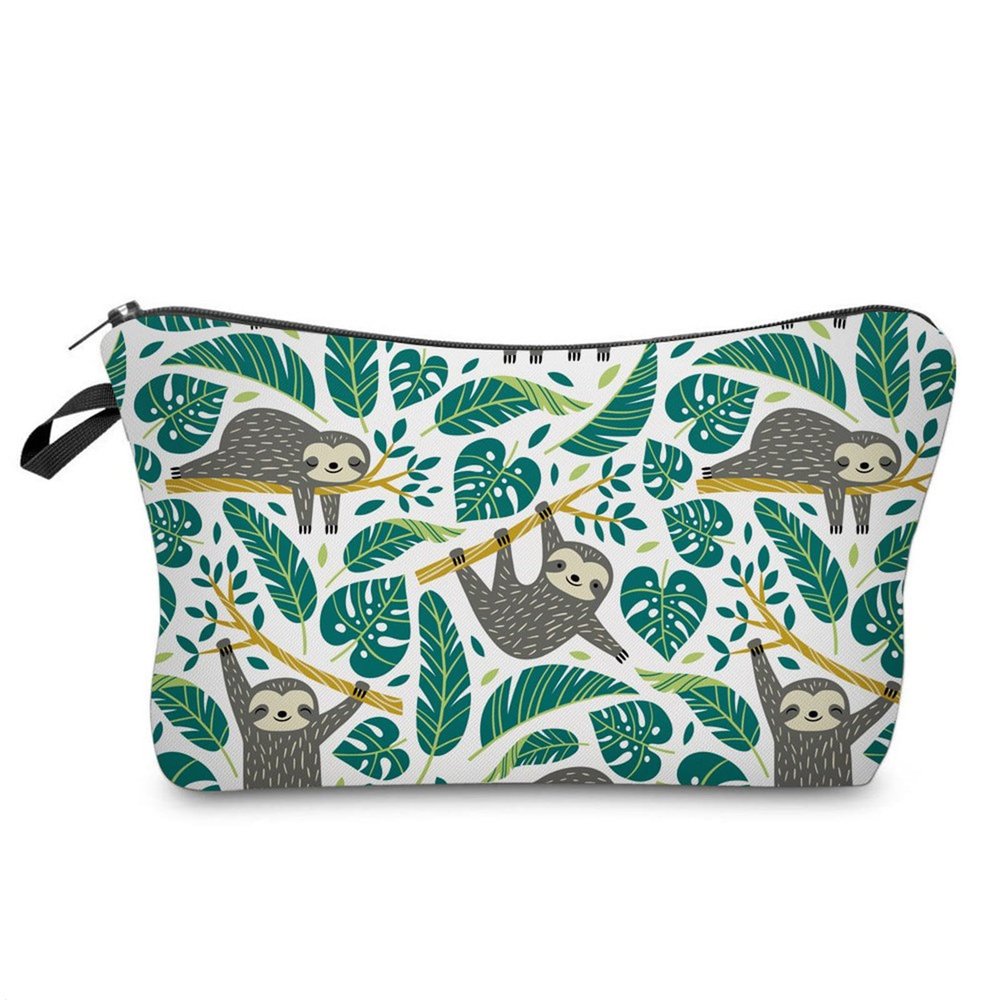 jojobasec Portable and Cartoon Print Makeup Bag for Women Girls Travel and Stylish Toiletry Pouch