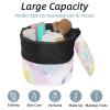 2PCS Aesthetic Tie Dyeing-201 Travel Cosmetic Bag Makeup Organizer Bag Bathroom Cases Toiletry Bag with Drawstring (Cylindrical bag and small bag) view 2