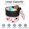 2PCS Colored Leopard Print-225 Travel Cosmetic Bag Makeup Organizer Bag Bathroom Cases Toiletry Bag with Drawstring (Cylindrical bag and small bag) view 2